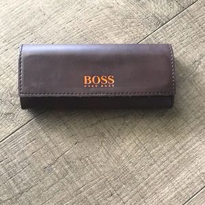 Hugo Boss Leather Glasses Case